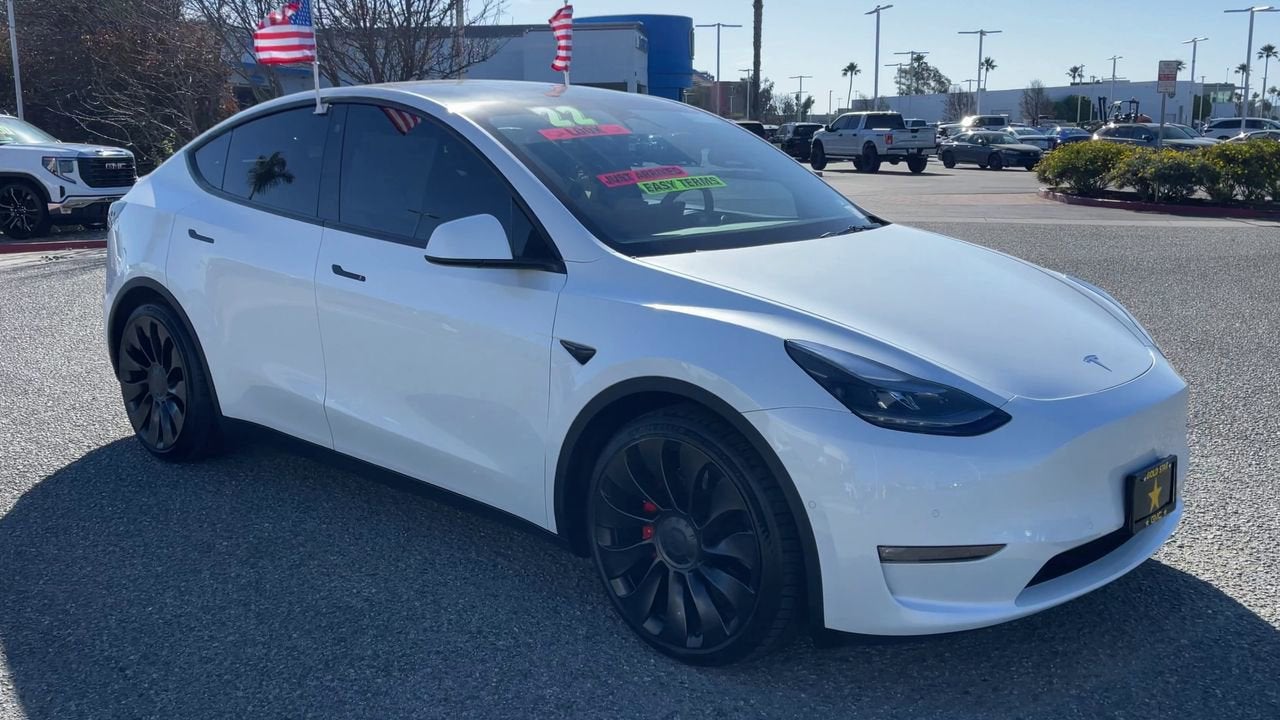 Used 2022 Tesla Model Y Performance with VIN 7SAYGDEF8NF337336 for sale in Salinas, CA