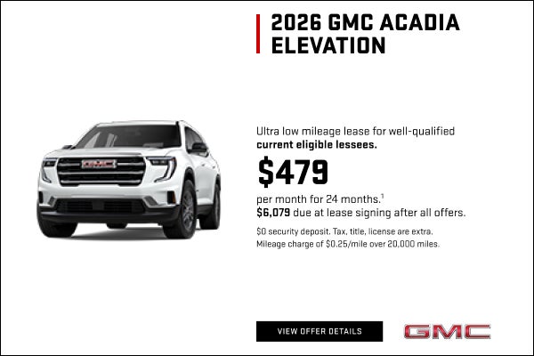 Ultra low mileage lease for well-qualified current eligible lessees.

$479 per month for 24 month...