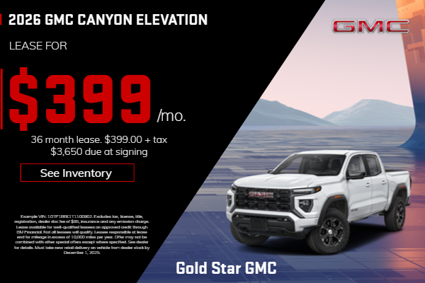 2026 GMC Canyon Elevation